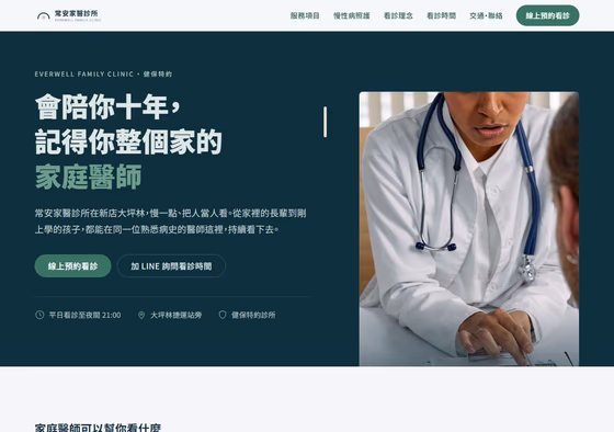 醫療牙科網站設計範例 — ORON 設計範例